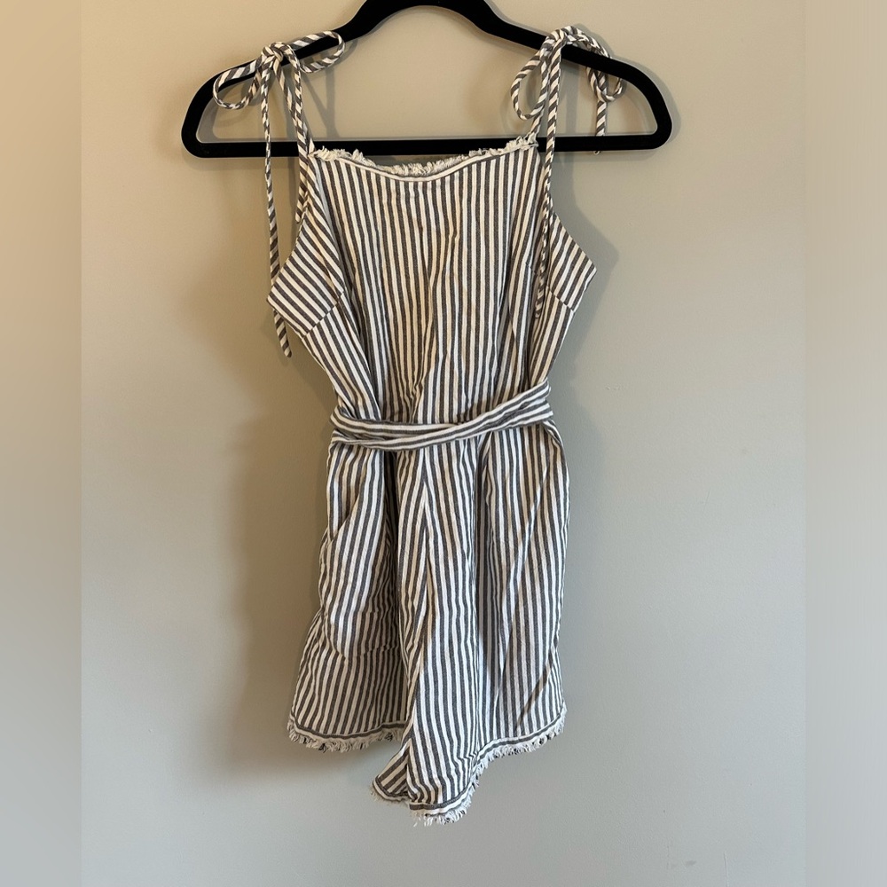 Harper & Me Striped Romper